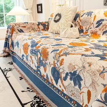 Легкое роскошное полотенце для дивана из шенилла Four Seasons Universal All-Inclusive, чехол для дивана, пылезащитный чехол, цельный чехол для дивана 180*130cm