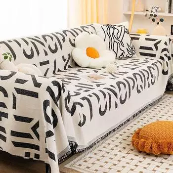 Легкое роскошное полотенце для дивана, нескользящее универсальное покрывало для дивана Four Seasons, полное покрытие, простое полотенце для дивана, тканевое полотенце на спинку 180*130cm