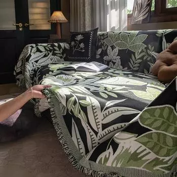 Легкое роскошное полотенце для дивана, новый стиль, универсальный высококачественный нескользящий кожаный чехол для подушки с полной тканевой обивкой 180*130cm