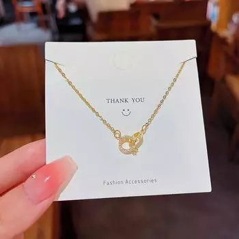 Легкое роскошное темпераментное ожерелье фея Джокер в кулоне новый легкий роскошный нишевый подарок для своей девушки.