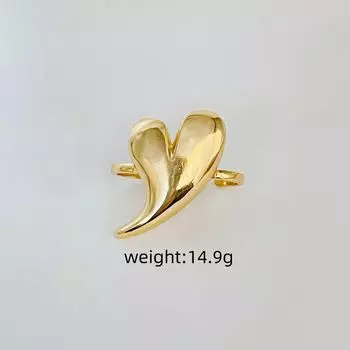 Легкое роскошное ювелирное изделие высокого класса Tide из 18-каратного золота Love нерегулярное открывающееся кольцо золотой