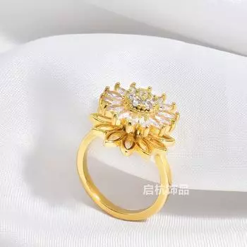 Легкое роскошное вращающееся ожерелье с подсолнухом, женский дизайн, простая мода, темперамент, ключичная цепочка, аксессуары