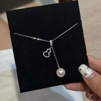 Легкое роскошное высококачественное ожерелье с подвеской из тыквы и циркона, женская элегантная индивидуальная модная универсальная цепочка на шею, цепочка для свитера