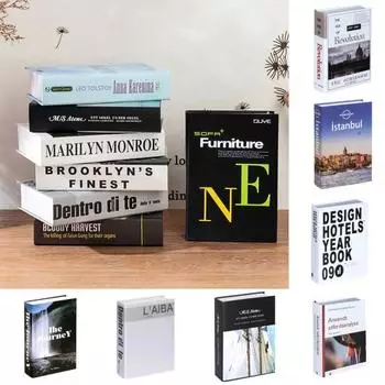 Легкое сопротивление давлению поддельной книги художественное декоративное B