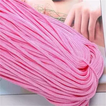 Легкое тело Кристалл средней толщины Шляпная нить Вязаная вручную весенне-летняя хрустальная нить Шерстяная нить Полая нить Подушка для вязания крючком 200*3mm