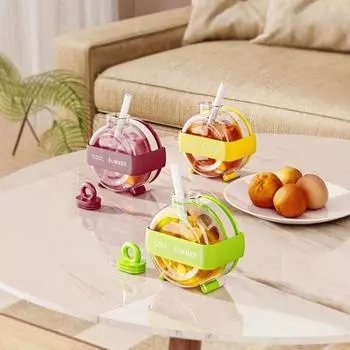 Легкосъемный лоток для кубиков льда, универсальный чайник для кубиков льда, портативная бутылка для воды, кофе Red-Single Bottle