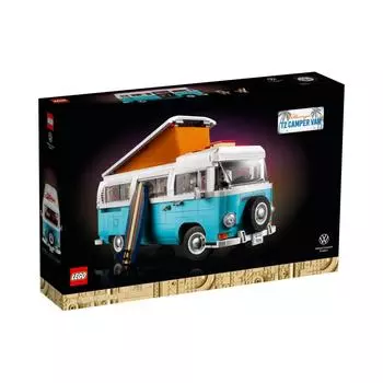 LEGO 10279 Volkswagen T2 Camper Van ICONS 2207 шт. Возраст 18+ Кирпичный детский подарок Детские игрушки Развивающие игрушки Игрушечная машинка