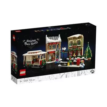 LEGO 10308 Holiday Main Street 1514 шт. ИКОНЫ Возраст 18+ Кирпич Детский подарок Детские игрушки Развивающие игрушки Игрушечный домик
