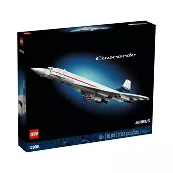 LEGO 10318 Concorde 2083 шт. ICONS Развивающие игрушки Подарочные кубики для детей Игрушки для мальчиков Игрушки для девочек Возраст 18+