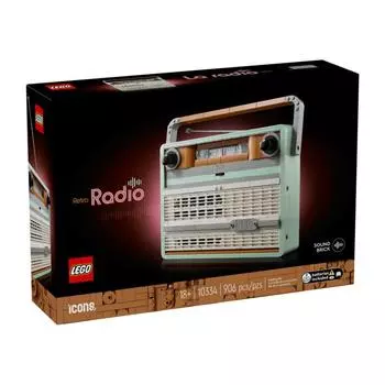 LEGO 10334 Ретро Радио ИКОНЫ 906 шт. Возраст 18+ Кирпич Детский подарок Детские игрушки Развивающие игрушки