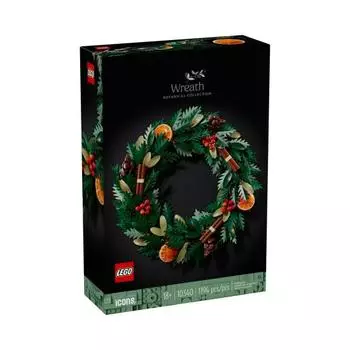 LEGO 10340 Wreath ICONS 1194 шт. Возраст 18+ Кирпич Дети Подарочные игрушки для детей Развивающие игрушки Строительные игрушки
