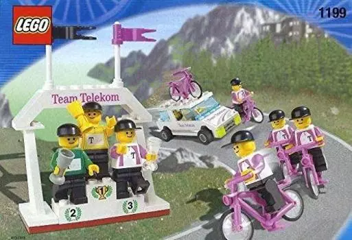 LEGO 1199 Telekom Race Cyclists and Podium Team LEGO Winners /Winning