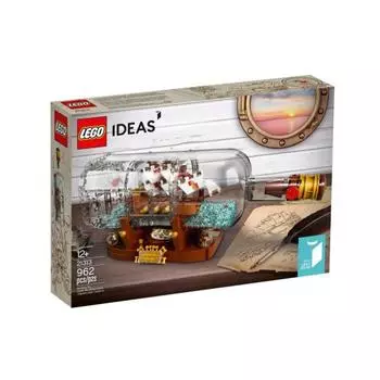 LEGO 21313 Доставка в бутылке 962 шт. ИДЕИ Возраст 12+ Кирпич Детский подарок Детские игрушки Развивающие игрушки Строительные игрушки