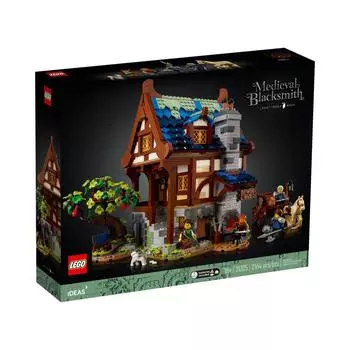LEGO 21325 Средневековый кузнец 2164 шт. ИДЕИ Возраст 18+ Кирпич Дети Подарочные игрушки для детей Развивающие игрушки Строительные игрушки