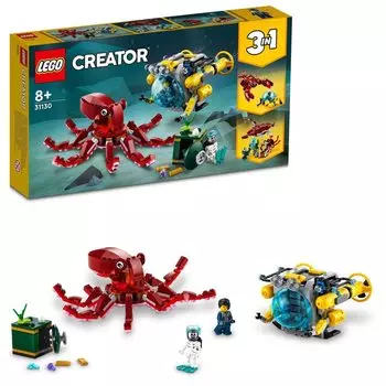 LEGO 31130 Миссия по поиску затонувших сокровищ — новинка.