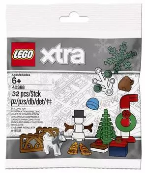 Lego 40368 Рождественские аксессуары Упаковка SachetPolybag