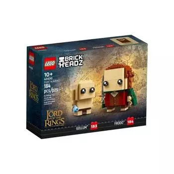 LEGO 40630 Frodo™ & Gollum™ 184 шт. BRICKHEADZ Возраст 10+ Кирпич детский подарок Детские игрушки Развивающие игрушки Строительные игрушки
