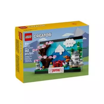 LEGO 40713, японская открытка, развивающие игрушки, детский подарок, строительные кирпичи, возраст 6+