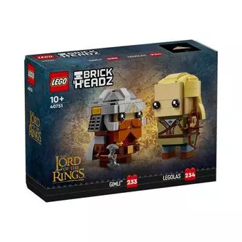 LEGO 40751 Legolas & Gimli™, 297 шт., BRICKHEADZ, возраст 10+, кубики, подарок для детей, детские игрушки, развивающие игрушки, строительные игрушки