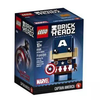 LEGO 41589 Brickheads Капитан Америка Супергерои Marvel