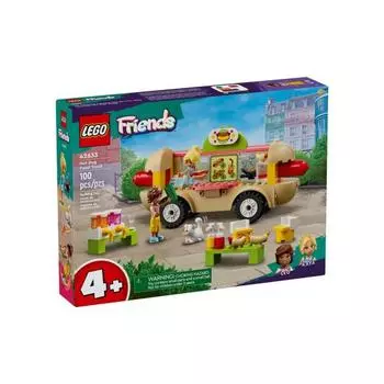 LEGO 42633 Грузовик с едой для хот-догов 100 шт. ДРУЗЬЯ Возраст 4+ Кирпич Детский подарок Игрушки для девочек Развивающие игрушки Строительные игрушки