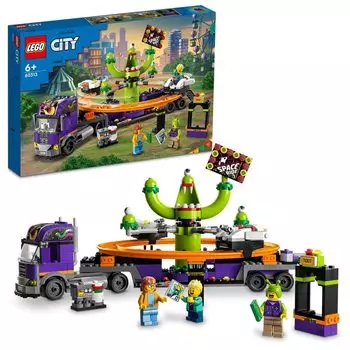 LEGO 60313 Грузовик для развлечений «Космический аттракцион» — новый.