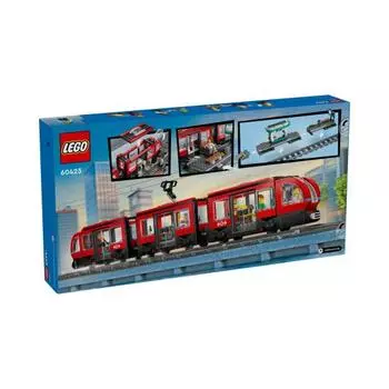 LEGO 60423 Downtown Streetcar and Station 811pcs Age7+ CITY Brick Kids Gift Kids Toys Educational Toys Building Toys