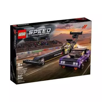 LEGO 76904 Mopar Dodge//SRT Top Fuel Dragster и Dodge Challenger T/A Speed Champions 1970 года, 627 шт., кубики для детей от 8 лет, подарок для детей, детские игрушки, развивающие игрушки