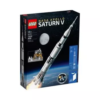 LEGO 92176 LEGO® NASA Apollo Saturn V 1969 шт. IDEAS Возраст 14+ Кирпич Детский подарок Детские игрушки Развивающие игрушки Строительные игрушки