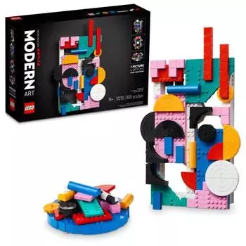 LEGO Art Modern Art 31210 Build & Display Home Decoration Abstract Wall Art Kit Birthday Gift Idea for Artistic People for Teens and Adults Who Enjoy