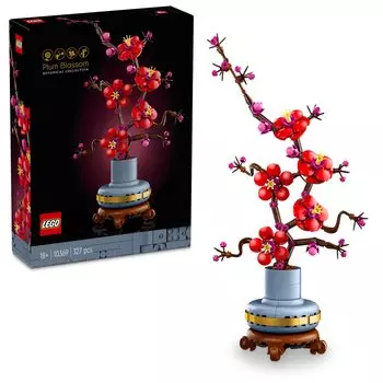 LEGO Botanical Plum Toy Подарок на день рождения Блок Рождество Мужчины Женщины Букет Искусственный цветок Украшение Интерьер Стильный 10369