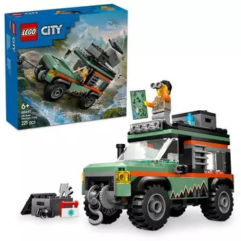 LEGO City 4WD Mountain Truck Toy Подарок на день рождения Образовательный блок Мальчики Девочки Дети 6 лет 7 лет 8 лет 9 лет Транспортное средство Автомобиль