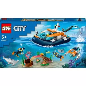 LEGO City 60377 Исследовательский водолазный катер, разноцветные