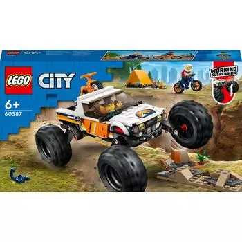 LEGO City 60387 4 x 4 приключения по бездорожью, разные цвета