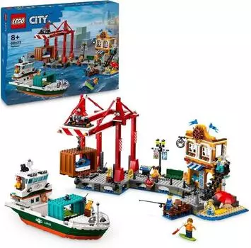 LEGO City 60422 Морской порт с грузовым кораблем