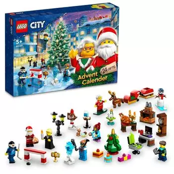 LEGO City Адвент Календарь 2023 Рождественский Подарок Игрушки Мальчики Девочки Рождественский Подарок Блоки Подарочные Транспортные Средства Городское Строительство 5 Лет 60381 [Версия 2023]