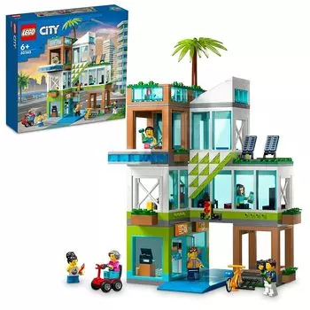 Lego city apartment 60365 игрушки блок подарок городское развитие дом дом мальчик девочка 6 лет ~