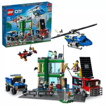 LEGO City Bank Robbery Chase Рождественский подарок Рождество 60317 Игрушечный блок Подарок Полицейский Детектив Машина Машина Мальчики Девочки Возраст 7+