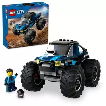 LEGO City Blue Monster Truck Игрушка Подарок на день рождения Блок Образовательный Рождество Мальчики Девочки Дети 5 лет 6 лет 7 лет 8 лет