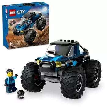 Lego city blue monster truck игрушки игрушка подарок на день рождения блок Образовательный образование мальчик девочка ребенок 5 лет 6 лет 7 лет 8 лет