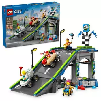 LEGO City Breaking the Race car jump course toy birthday present block educational boys girls children 6 years old 7 years old 8 years old 9 years old