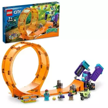 LEGO City Chimpanzee Giant Spin Stunt 60338 Игрушечный блок Подарочная машина Транспортное средство Транспортное средство Мальчики Девочки Возраст 7 и старше