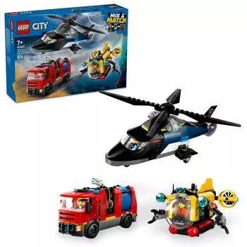 LEGO City Combo Toy Подарок на день рождения Блок Мальчики Девочки Дети 7 лет 8 лет Ученики начальной школы Транспортное средство Машина Мини-машина Ролевые игры