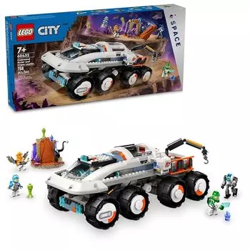 Lego city command rover crane loader universe toys набор для сборки игрушки астронавт минифигурка 4 тела астронавт 2 фигурки пришельцев подарок на 7 лет