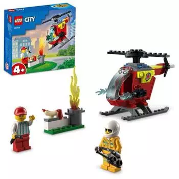 LEGO City Dispatch! Пожарный вертолет 60318 Игрушечный блок Пожарный вертолет Пожарный вертолет Мальчики Девочки Возраст 4+