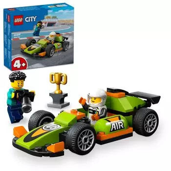LEGO City Green Race Car Toy Подарок на день рождения Блок Обучающий Рождество Мальчики Девочки Дети 4 года 5 лет 6 лет Транспортное средство Автомобиль Мини-автомобиль