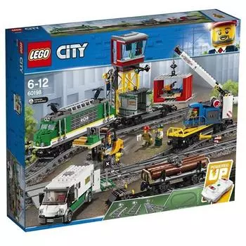 LEGO City Грузовой поезд 60198, разноцветный