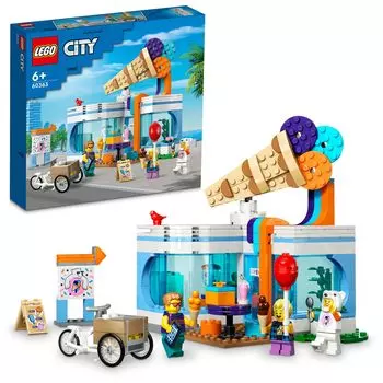 LEGO City Ice Cream Parlor Toy Present Birthday Block Educational Christmas Boys Girls Children 6 Years Old 7 Years Old 8 Years Old 9 Years Old Town
