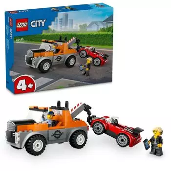 LEGO City Эвакуатор и сломанный спортивный автомобиль Игрушка Подарок на день рождения Блок Образовательный Рождество Мальчики Девочки Дети 4 года 5 лет 6 лет