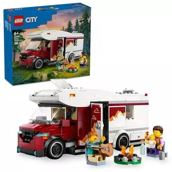 Lego city кемпер праздничные игрушки игрушка подарок на день рождения блок обучающий мальчик девочка ребенок 6 лет 7 лет 8 лет 9 лет транспортное средство автомобиль мини